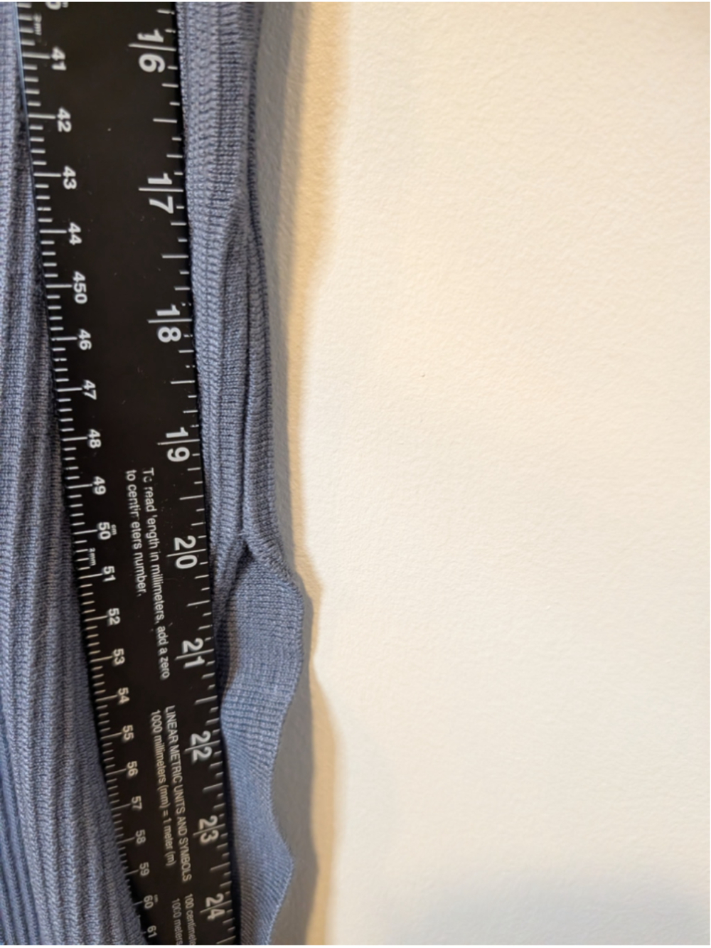 The Drop Dusty Blue Ribbed Knit Side Slit Midi High Waisted Skirt NWT Medium - Picture 6 of 9